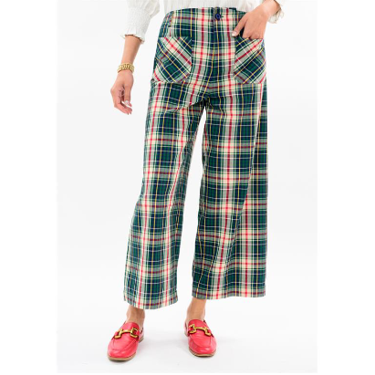 Ivy Jane PANT PLAID PATCH POCKET