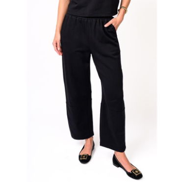 IVY JANE PANTS BARREL KNIT BLACK