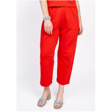 IVY JANE PANTS BARREL KNIT RED