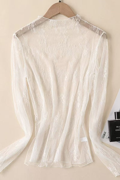 Top Lace Mesh Sheer