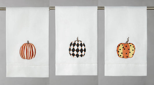 Towel Printed Pumpkins Guest
