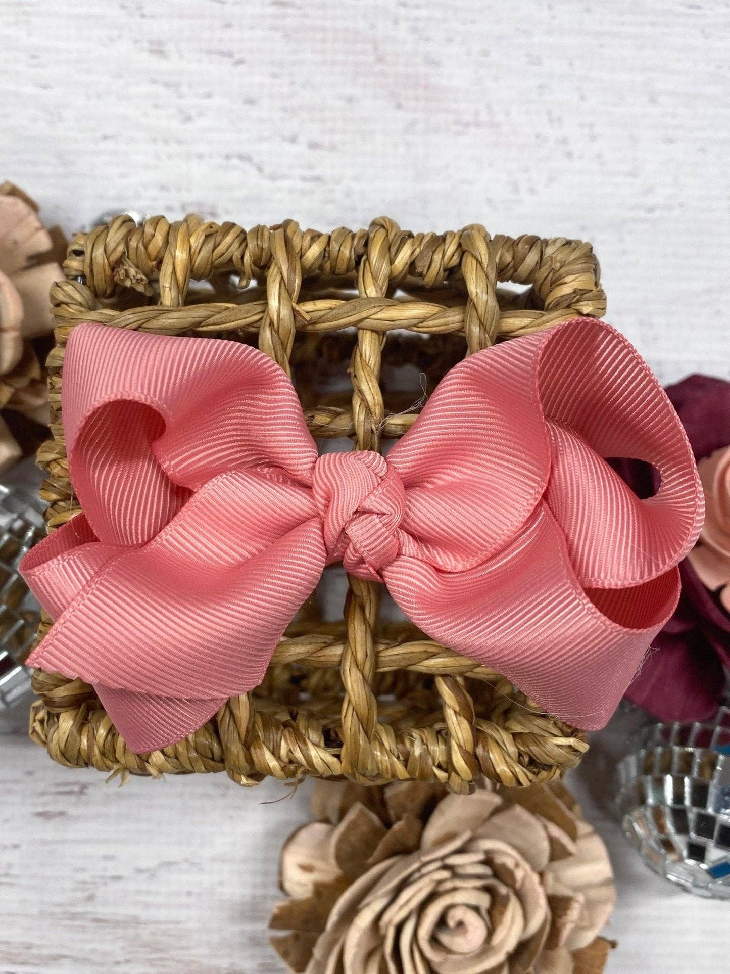 Hair Bow Essential Grosgrain Alligator Clip 4"
