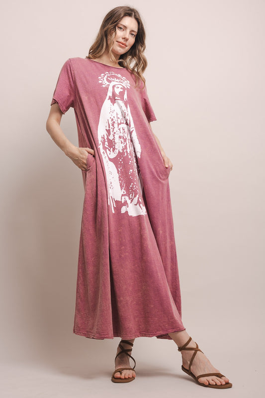 Dress The Crown Of Mary Washed Long