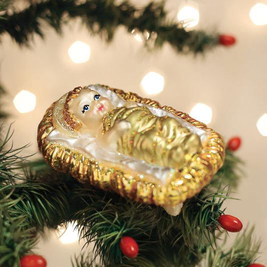 Ornament Baby Jesus In Manger