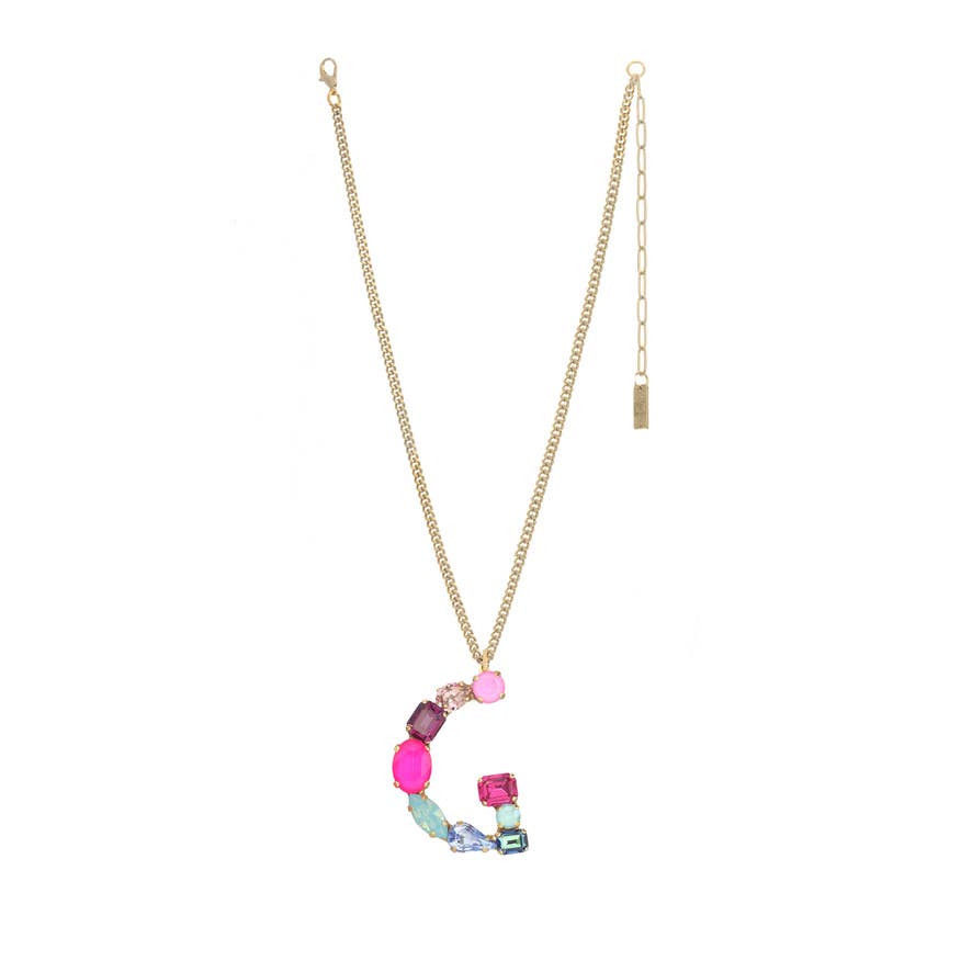 Monograms in Neon Necklace