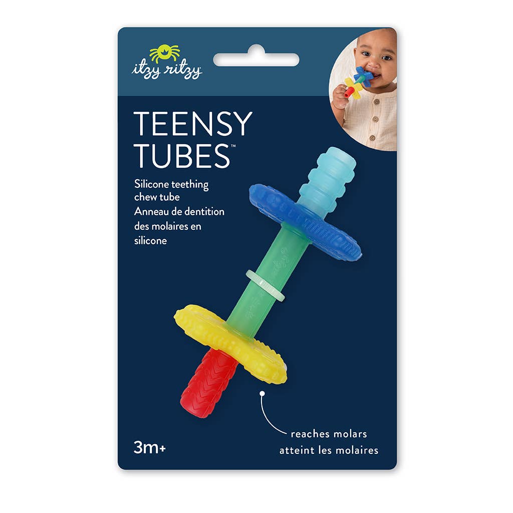 Teether Teensy Tubes™ Pink Rainbow