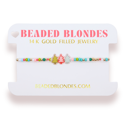 Tree Trio Holiday Bracelet