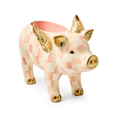Planter Pig Flying Rosy Check