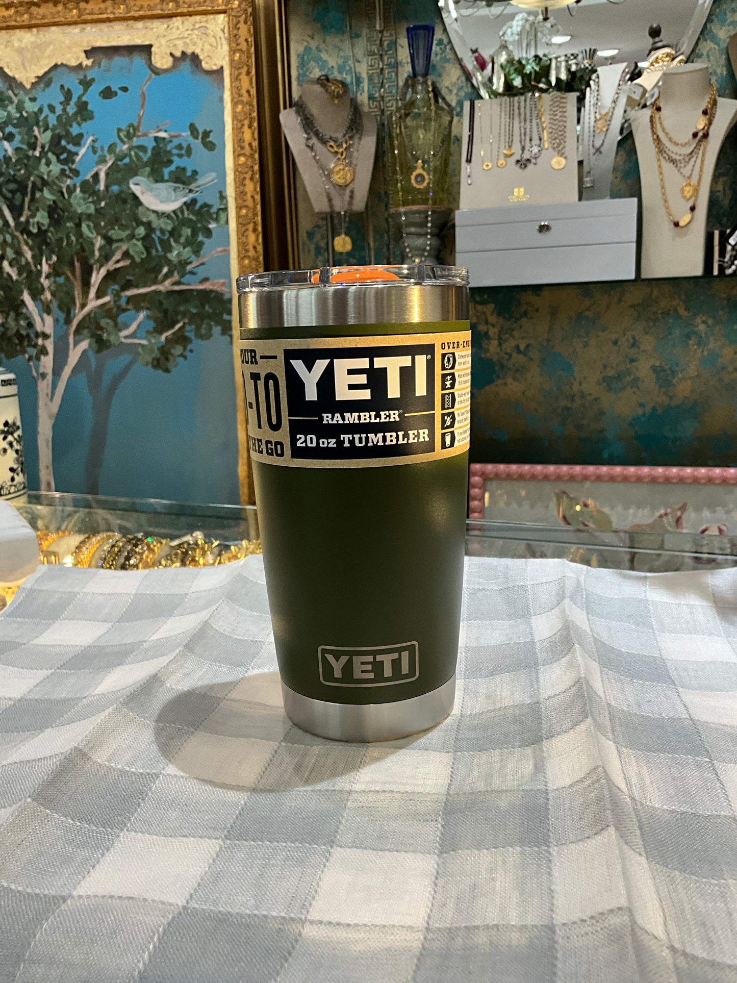 Yeti RAMBLER 20OZ TUMBLER Olive King Co MAGSLIDER LID