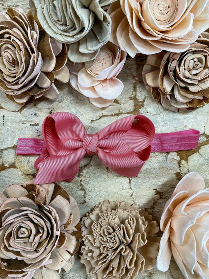 Hair Bow Essential Grosgrain - Headband - 4"