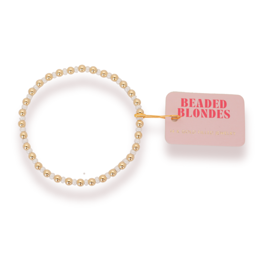 Demi in White Bracelet