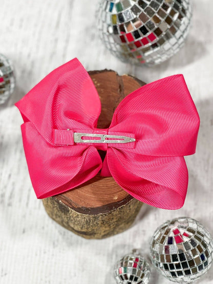 Hair Bow Classic Grosgrain Alligator Clip 4.5"