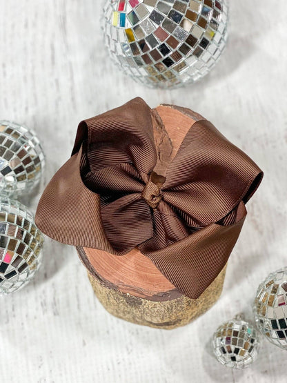 Hair Bow Classic Grosgrain Alligator Clip 4.5"