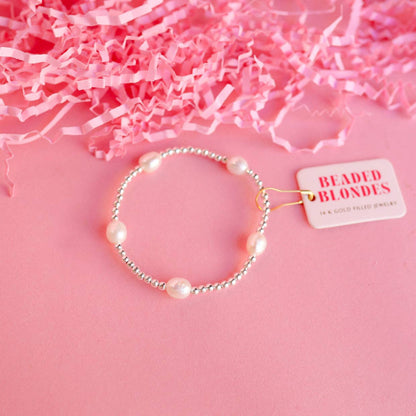 Pearl Poppi Bracelet in Silver