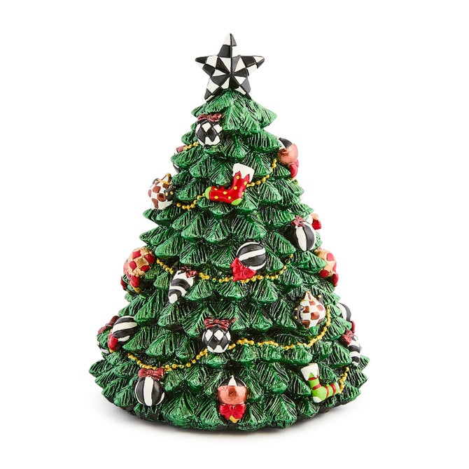 Music Box Courtly Rotating Christmas Tree