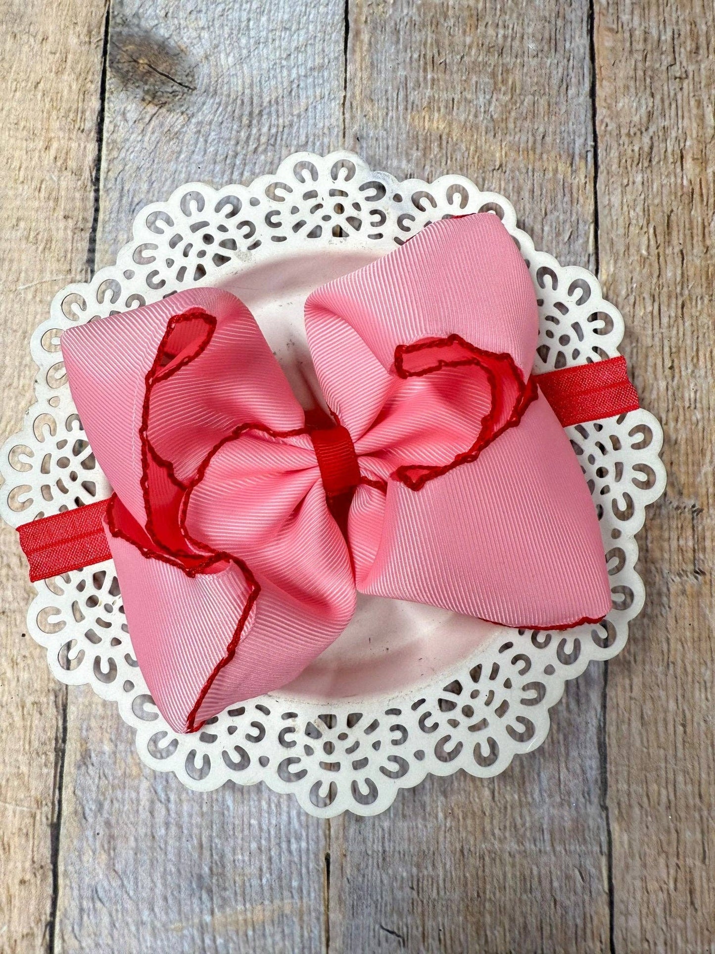 Hair Bows Classic Moonstitch Boutique Bows Girls Hair Accessories Clip or Headband