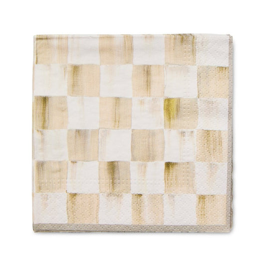 Napkins Mocha Check Paper