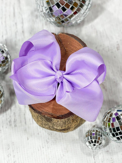Hair Bow Classic Grosgrain Alligator Clip 4.5"