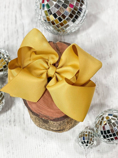 Hair Bow Classic Grosgrain Alligator Clip 4.5"
