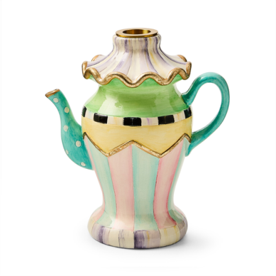 Mackenzie childs teapot candleholder 