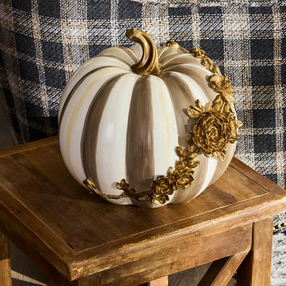 FLORAL GARLAND PUMPKIN (2 styles)
