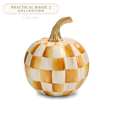 Mackenzie-Childs Pumpkin Amber Check Mini
