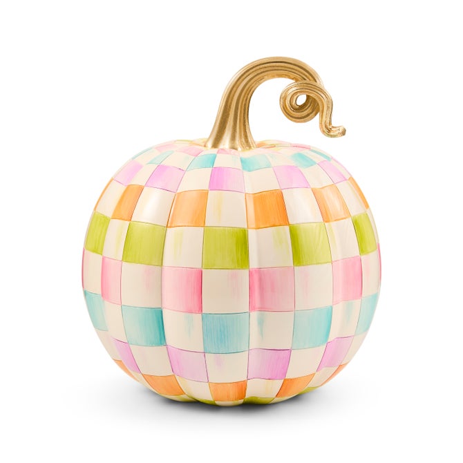 Mackenzie-Childs Pumpkin Multi Check Medium