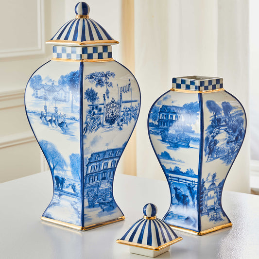 GINGER JAR ROYAL TOILE