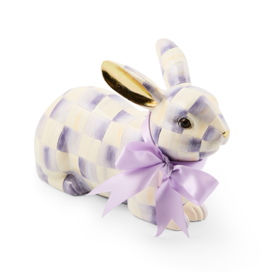 Bunny Resting Violet Check