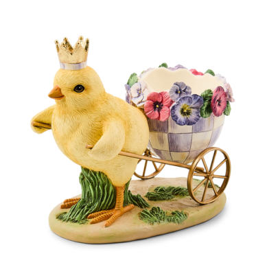 Chick with Cart Pansy Party