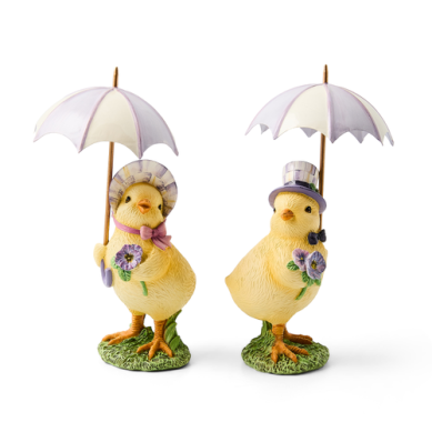 Chick & Umbrella Pansy Party