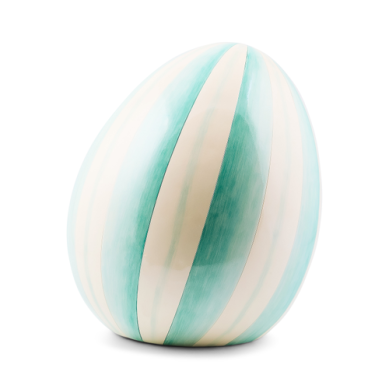 Egg Aqua Stripe Medium