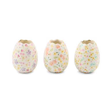 Egg Vase Posie Patch Ceramic