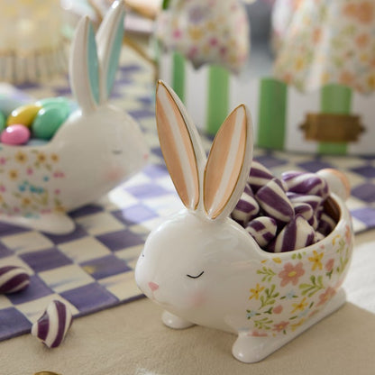 Candy Dish Posie Patch Ceramic Rabbit