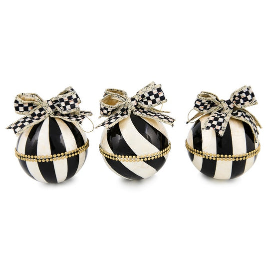 Ornaments Ball Courtly Noel Stripe Capiz