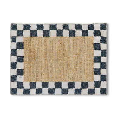 Mackenzie Childs Rug Check Washable 2x3