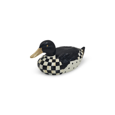 Mackenzie-Childs Mallard Duck Courtly Check Figurine