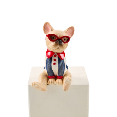 Mackenzie-Childs Ledge Sitter French Bulldog