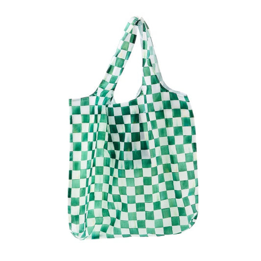 Tote To Go Emerald Check