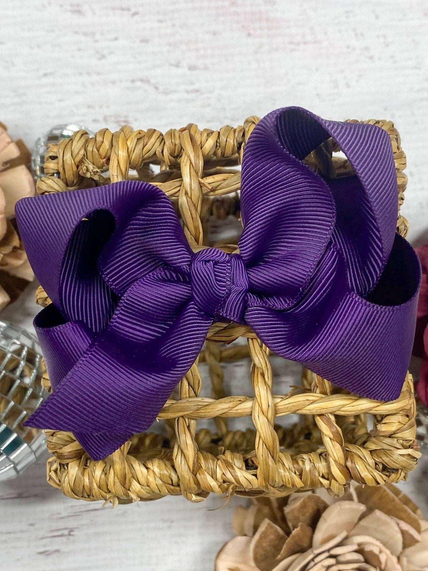 Hair Bow Essential Grosgrain Alligator Clip 4"