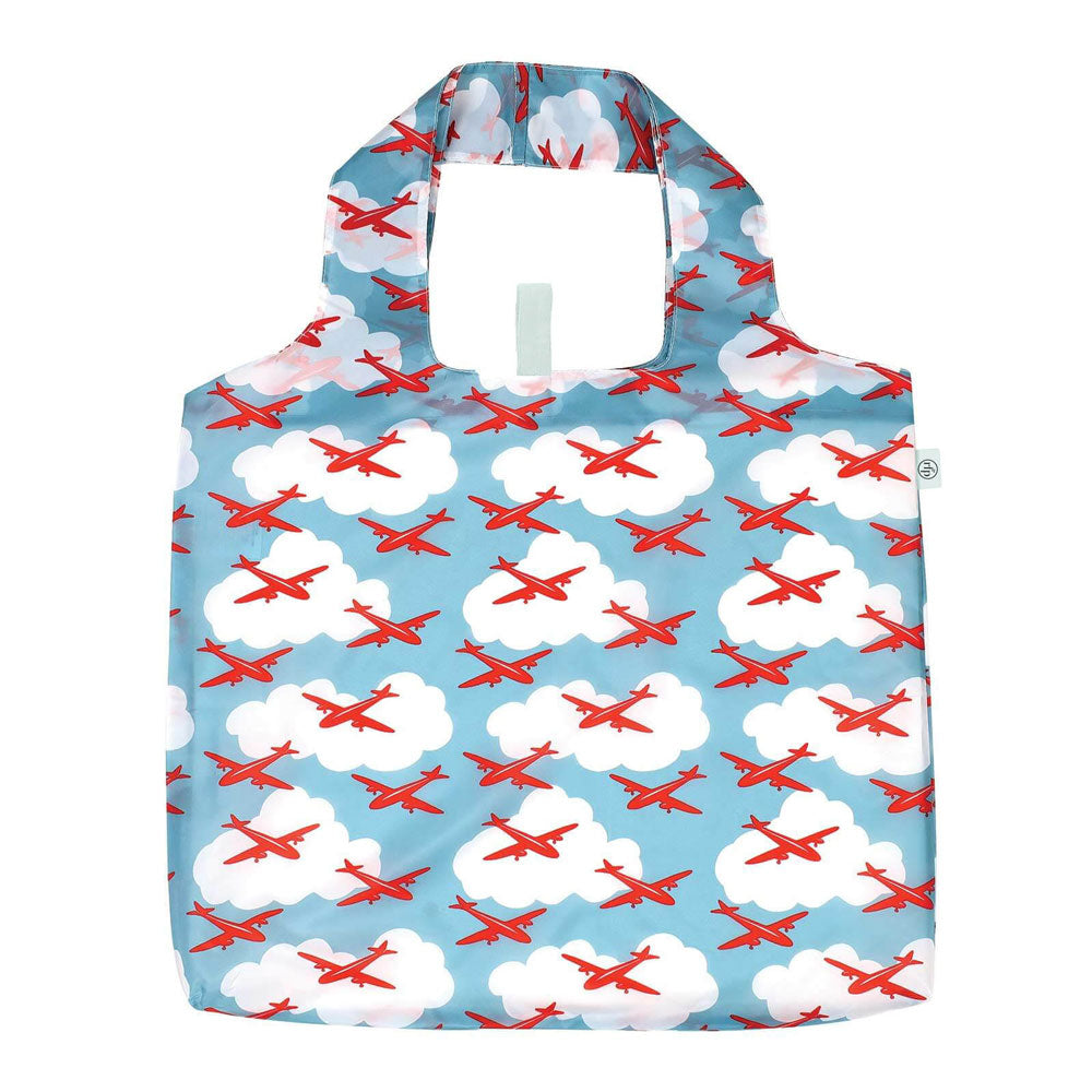 Shopping Bag Airplane Sky blu Reusable