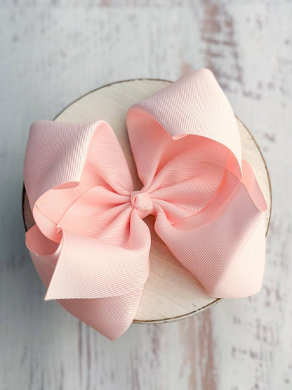 Hair Bow Texas Size Grosgrain Alligator Clip 6.5"