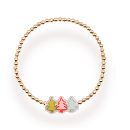 Tree Trio Holiday Bracelet