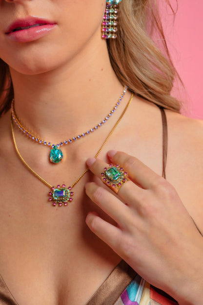 Sisi Necklace in Watermelon