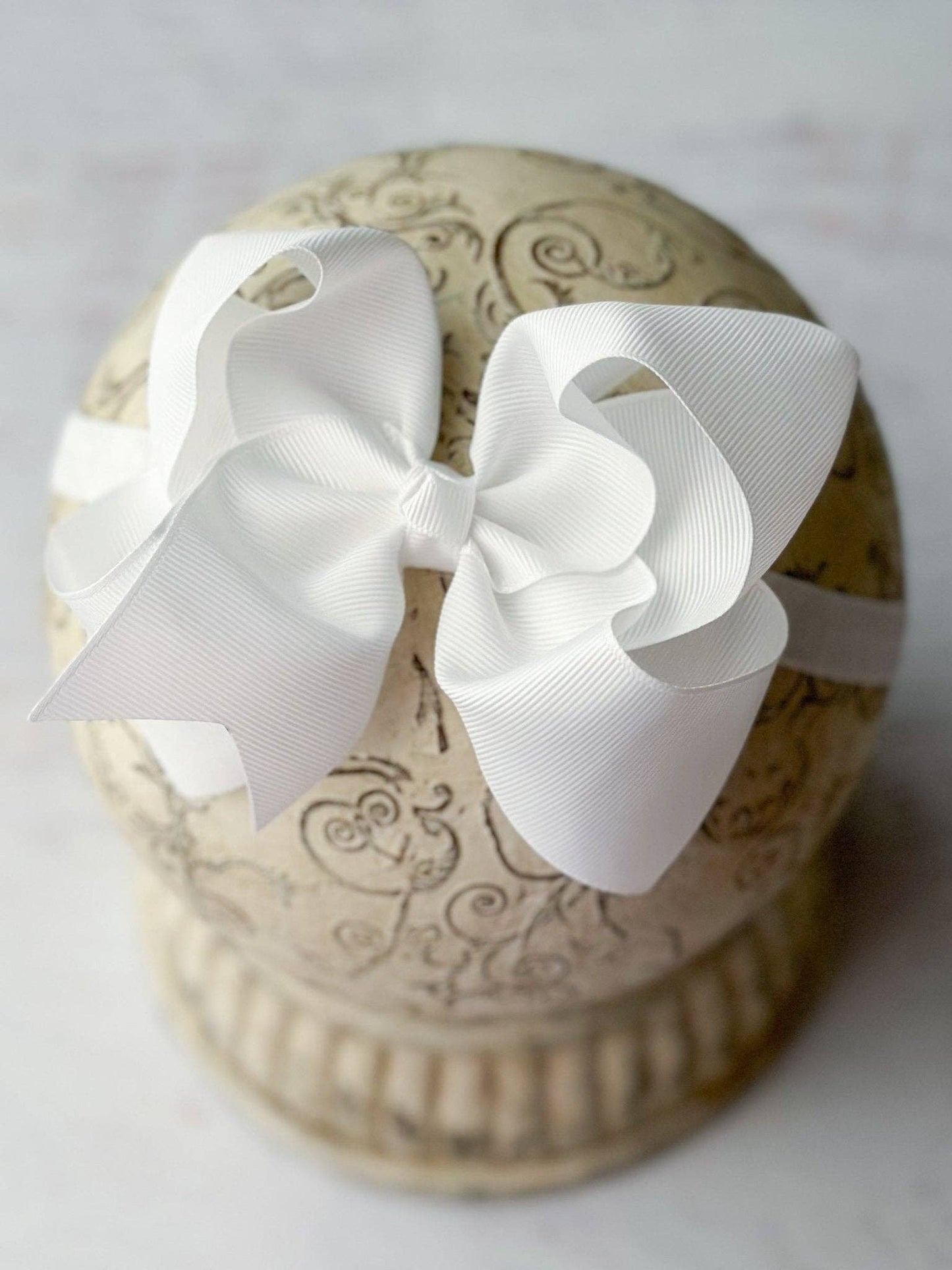 Hair Bow Classic Grosgrain - Satin Headband - 4.5"