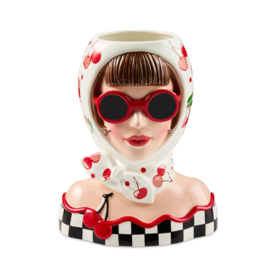 Mackenzie Childs Vase Mon Cheri Bust