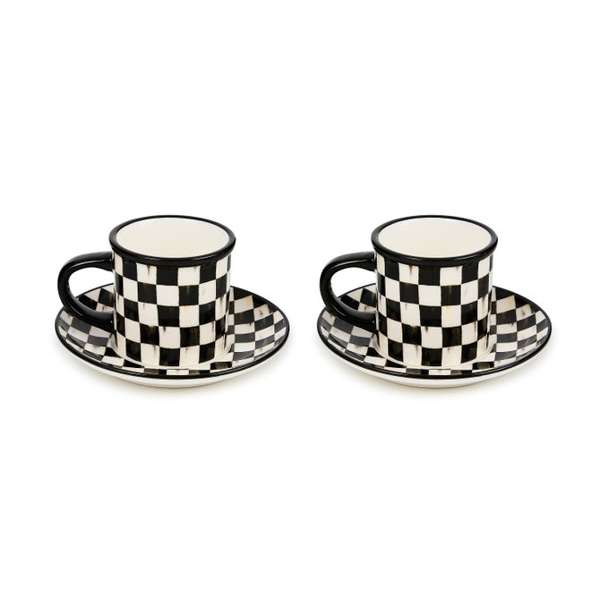Mackenzie Childs Espresso Cup & Saucer