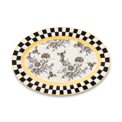 bee toile platter