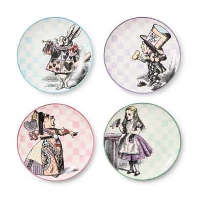 Alice and Wonderland Themed Plates 