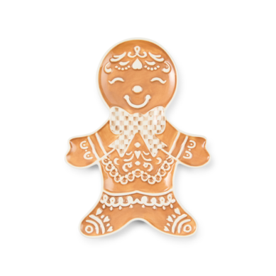 Mackenzie Childs Spoon Rest Gingerbread Mocha Check
